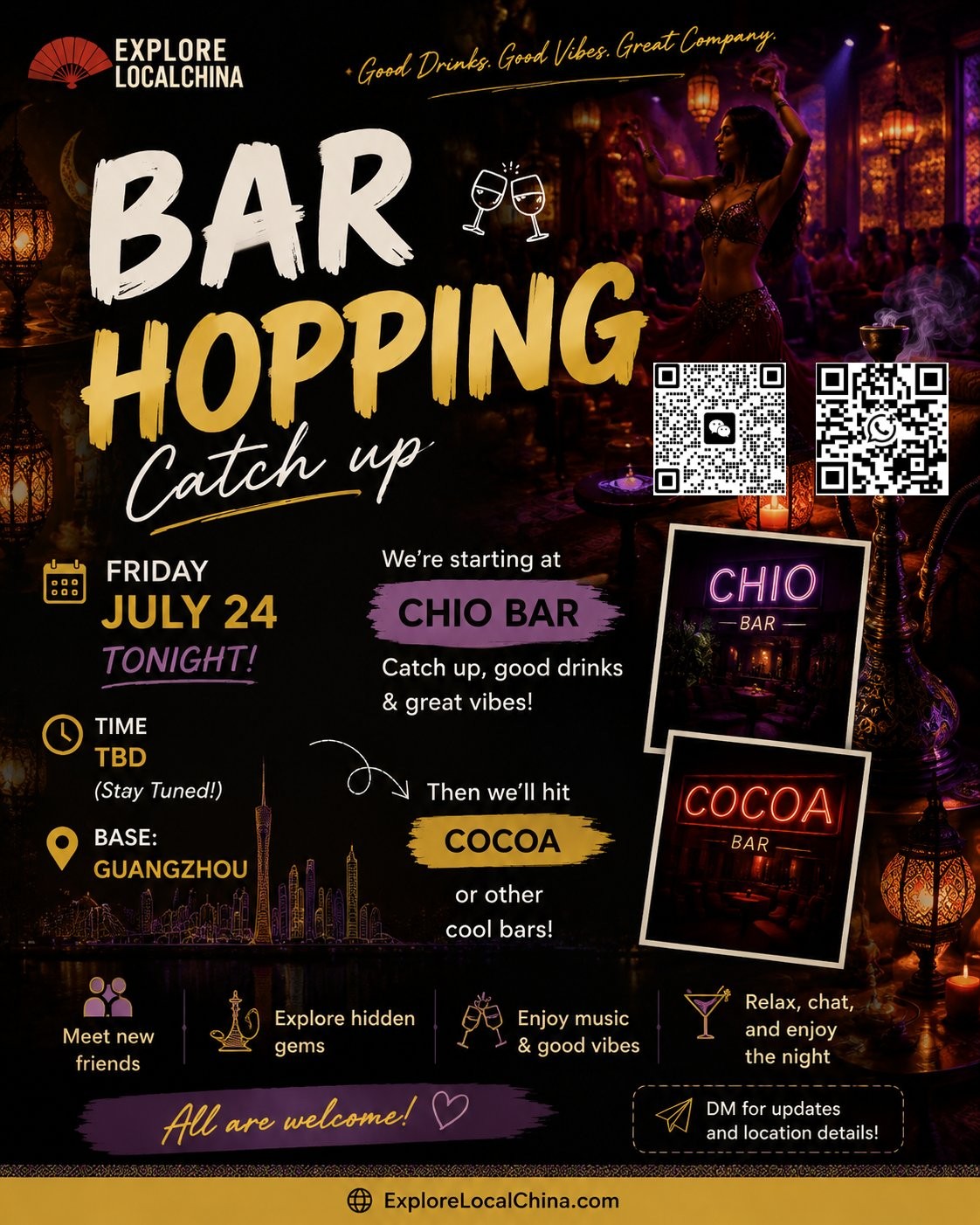 Bar Hopping on Friday Night!